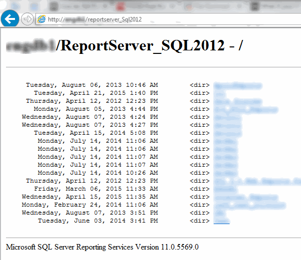 SSRS Report Server Not Default Path